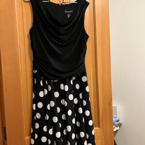 Black and white polka dot